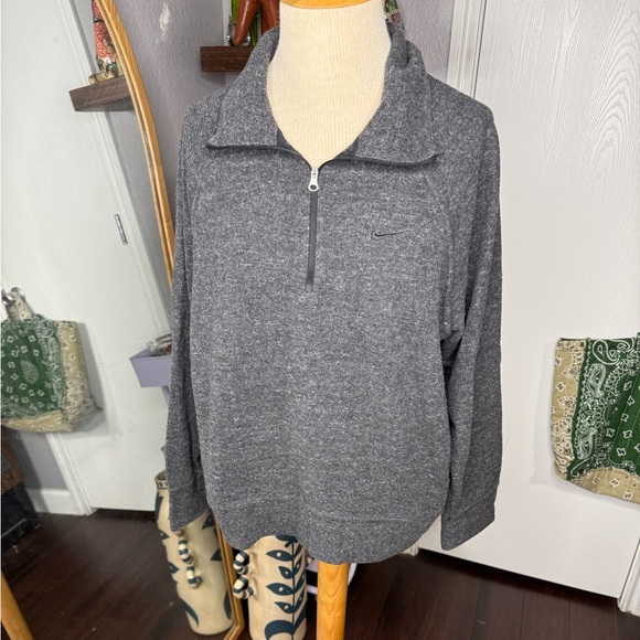 Nike Gray Half-Zip Pullover - Picture 1 of 5